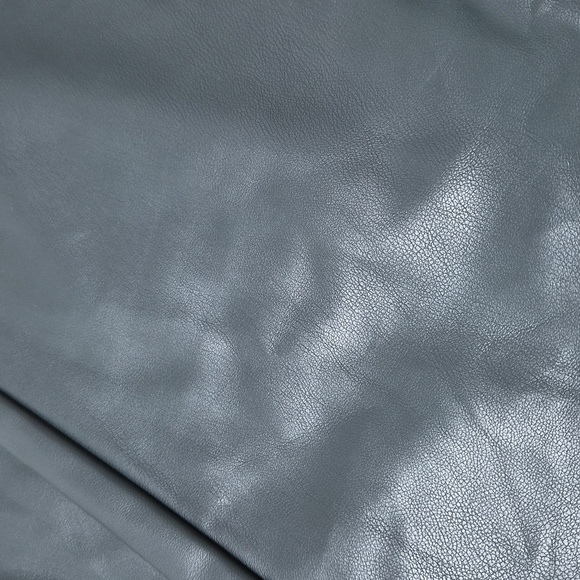 Calvin KLEIN Moto Polyester Faux Leather Straight Leg Ankle Pants Green Size 4 - Picture 8 of 9